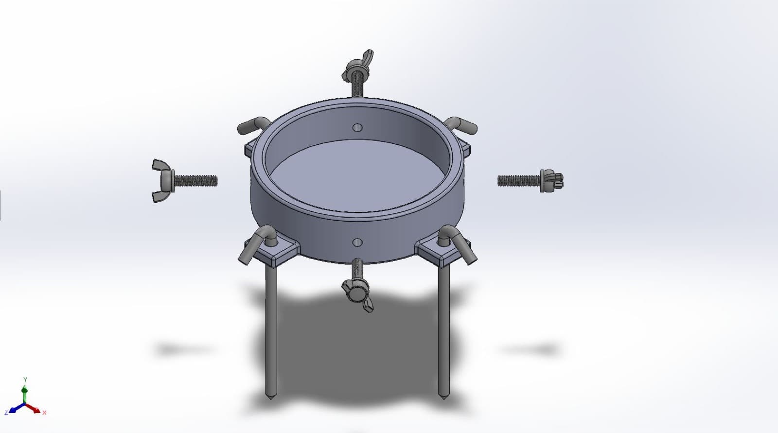 Base seat, corner brackets, ground stakes and the two wing screws